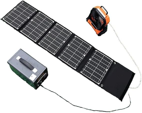 30W Portable Foldable Solar Panel Quick Charge 3.0,Lightweight, Waterproof, Stable Voltage Output Design fit Outdoor Mobile,Laptop,BT Earphone,Powerbank Device Charging (60, Watts)