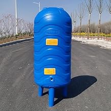 Fully Automatic Vertical Pressurized Water Storage Tank, PE Water Pressure Tank with Installation Kit, 66 80 92 105 118 132 Gallon Well High Capacity Bladder Tanks,Home/Garden pressurized water tank(1