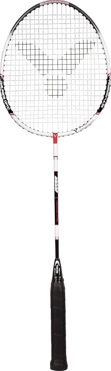 Victor ST 1680 ITJ Badminton Racket – Durable & Lightweight Steel Racket – Black/White