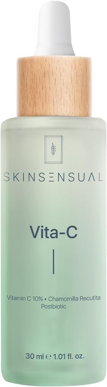 Skin Sensual Vita-C Vitamin C Serumu 30 ml |%10 Vitamin C & Postbiotic | Cilt Tonu Eşitlemeye Yardımcı | Aydınlatıcı Cilt Bakım Serumu