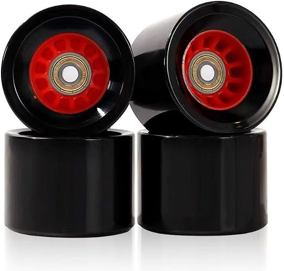 4pcs Skateboard Wheels 60mm with Bearings and Spacers Cruiser Wheels 78A/90A 60mm Longboard Skateboard Wheels Durable Polyurethane Cruising Wheel and Spacers