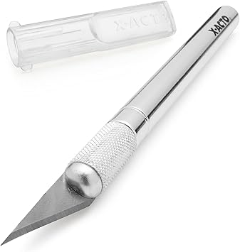X-ACTO #2 Knife With Safety Cap, Sharp, Durable, Precision Knife, 1 Count - For Medium Cutting and Trimming