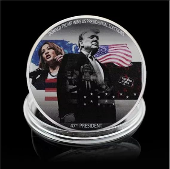 Commemorative Coin Gold/Silver Plated Donald Trump 2025 45-47Th Us President Election Victory Collectibles Art Souvenir