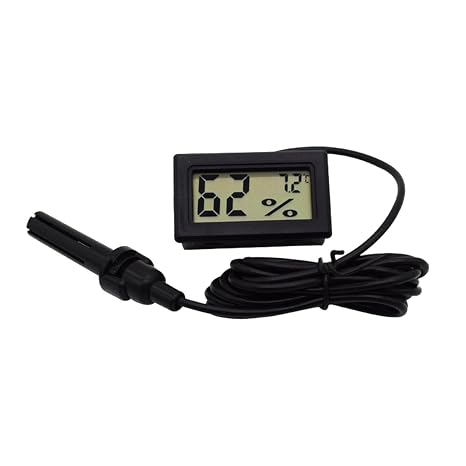Hygrometer - Thermometer/Hygrometer Sensor, High Precision Digital Hygrometer | Moisture Meter, Easy to Read Display, For Home, Office, Car, School, Hotel, Thermometer/Hygrometer FY-12 Electronic