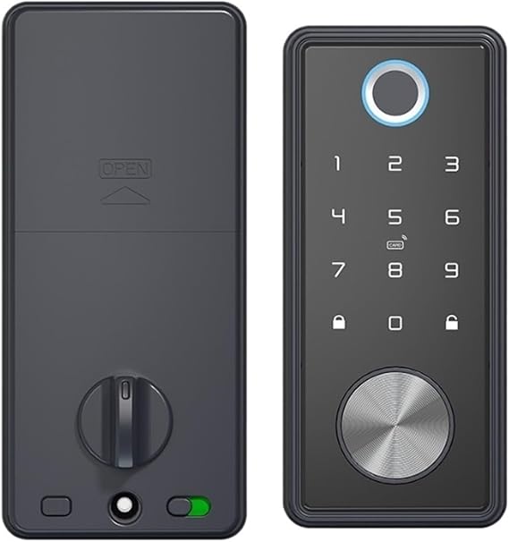 Fingerprint Smart Locks for Front Door Touchscreen Electronic Deadbolt Door Lock with App Control, for Office smart Door Lock