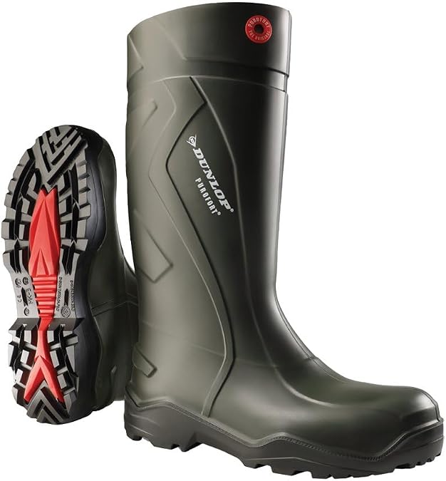 Ejendals 760933-40 Size 40Dunlop 760933 Purofort Occupational Boots - Green/Black