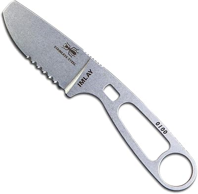 ESEE Imlay SAR Swiftwater Rescue Knife, Sheath, Clip Plate, Retention Strap Orange Sheath