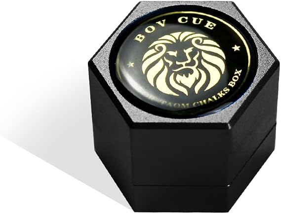 TAOM Hexagon Magnetic Chalk Holder,Portable Pool Cue Chalk Holder for Predator Chalk,Silent Chalk Holder Pool Billiards,Pool Cue Chalk Case for Hexagon Round Billiards Pool Table Accessories