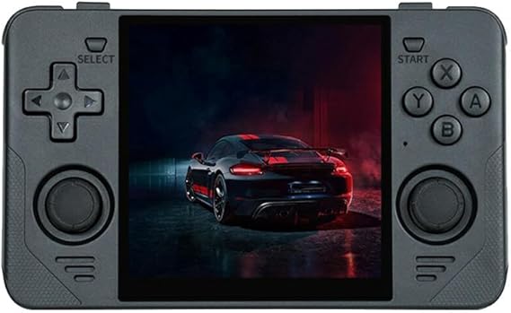Powkiddy RGB30 Handheld Retro Game Console Built-in 20,000 Games 16+128G 4 Inch Display Open Source System, RK3566 Chip, Support 5G WiFi (Black)