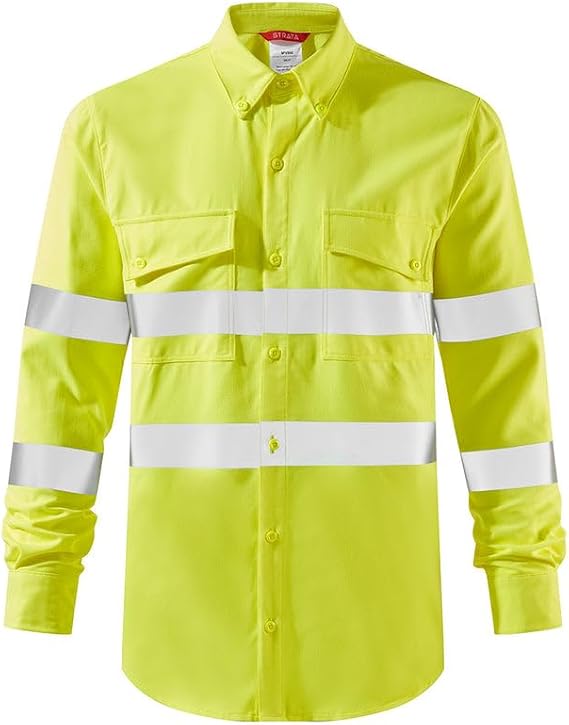 SKANWEAR Inherent Arc Flash & Flame Protective Lightweight Hi Vizibility Shirt (CL.1/ARC2/8.2CAL/CM2)