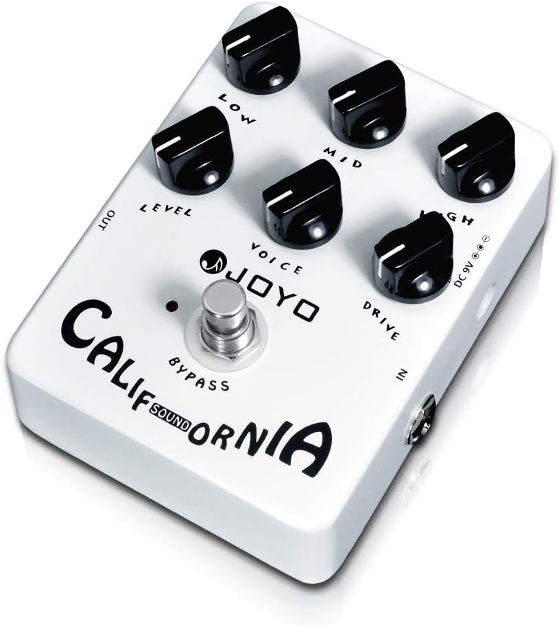 JOYO Overdrive Distortion Pedal Amp Simulator Rock Tones from OD to Dist for Electric Guitar Effect - Bypass California Sound JF-15