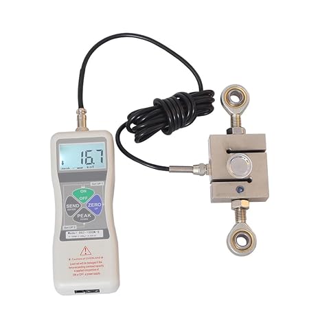 DS2-S 0-5000N High Precision Digital Display External Push-Pull Dynamometer External Dynamometer S-Type Digital Push Force Meter - Tensile Meter(DS2-S-5000N)