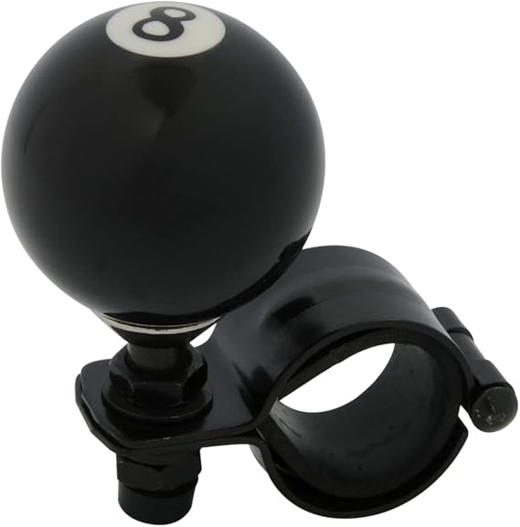 RoadPro RP-70040 8 Ball Steering Wheel Spinner,Black