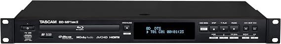 Tascam BD-MP1MK2 Professional-Grade Rackmount Blu-ray Player with SD & USB Playback