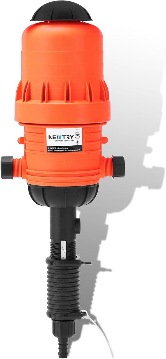 NEWTRY 0.4-4% Fertilizer Injector for Drip Irrigation, 0.09-11 GPM Doser