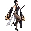 Miccostumes Women's Costume, Anime Oiran Cosplay Costume, Black, Open Back, High Split, China Dress