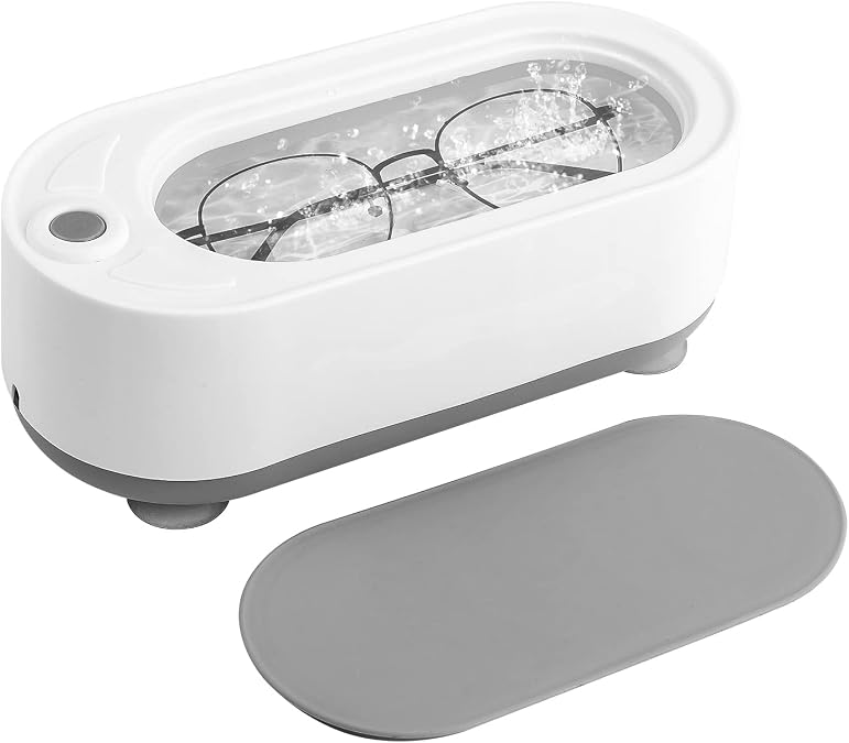 Ultraschallreinigungsgerät Ultraschallreiniger 45000HZ (350ml) Ultraschall für Brillen Uhren Ohrringe Ringe Halsketten Münzen Schminkpinsel