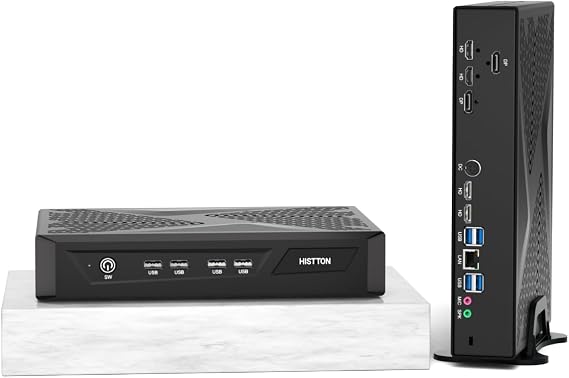 HISTTON Gaming Mini PC Core i5-13500H(Max 4.7 GHz), 64GB DDR4 RAM 1TB NVMe SSD, WiFi 6E,BT5.2, Mini Gaming Computer Windows 11 Pro Support Auto Power On, Micro PC for Gaming/3D Render/Business