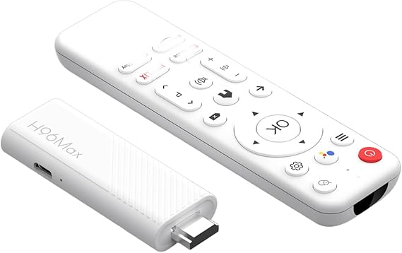 H96 MAX Android 14.0 TV Stick ATV Quad-Core 8GB WiFi6 2.4G/5.8Ghz BT5.0 4K AV1 Ultra HD Voice Control Smart Home Player