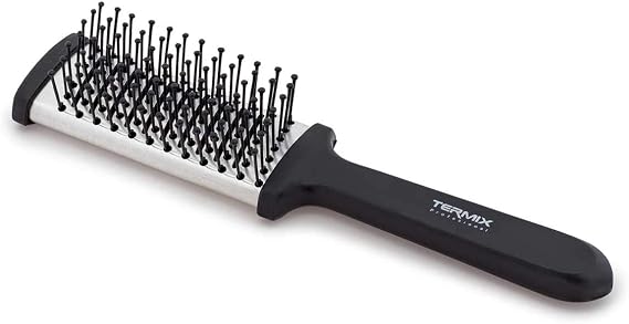 Termix Flat Thermal Hairbrush Professional Flat Brush for Detangling that Provides An Ultra-Straight Hair Effect Small Size