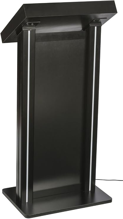 Displays2go 48h Lighted Podium, Illuminated Lectern
