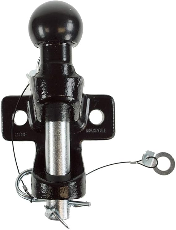 New Model Maypole Mp87 50mm Ball And Pin Hitch - Black Towball…