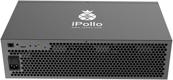 New iPollo V2H Hydro Miner 3200MH/s 475W ETC Ethereum Classic ETHW ETHF ZIL Octa with PSU and Cord Quiet Home Mining (iPollo V2H 3200M)