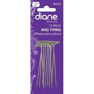 Diane D254 Wig T-pin 2, Silver 12 CountPack of 1