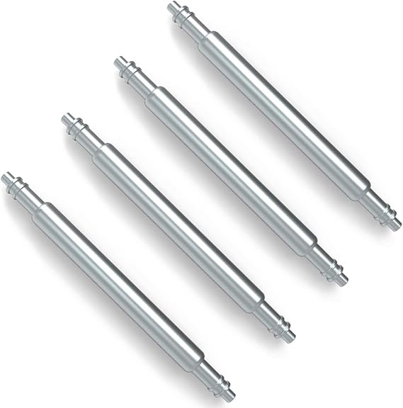 Wellfit Watch Pins, 1.8mm Thickness Heavy Duty Spring Bar, 4 Pack Stainless Steel Watch Band Pins, 18mm