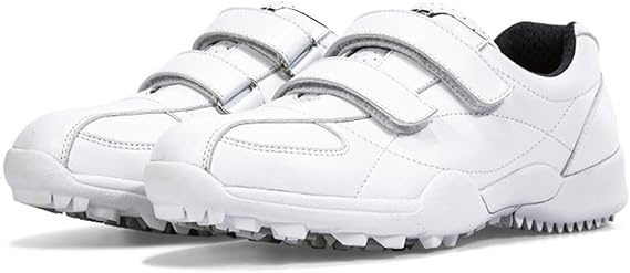 Kids Waterproof Golf Shoes, Spikless Golf Sneakers Lightweight Boys Girls Walking Footwears with Hook and Loop