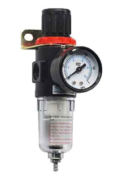 AFR-2000 Pneumatic Filter Regulator Air Compressor Source Treatment Unit with Pressure Gauge