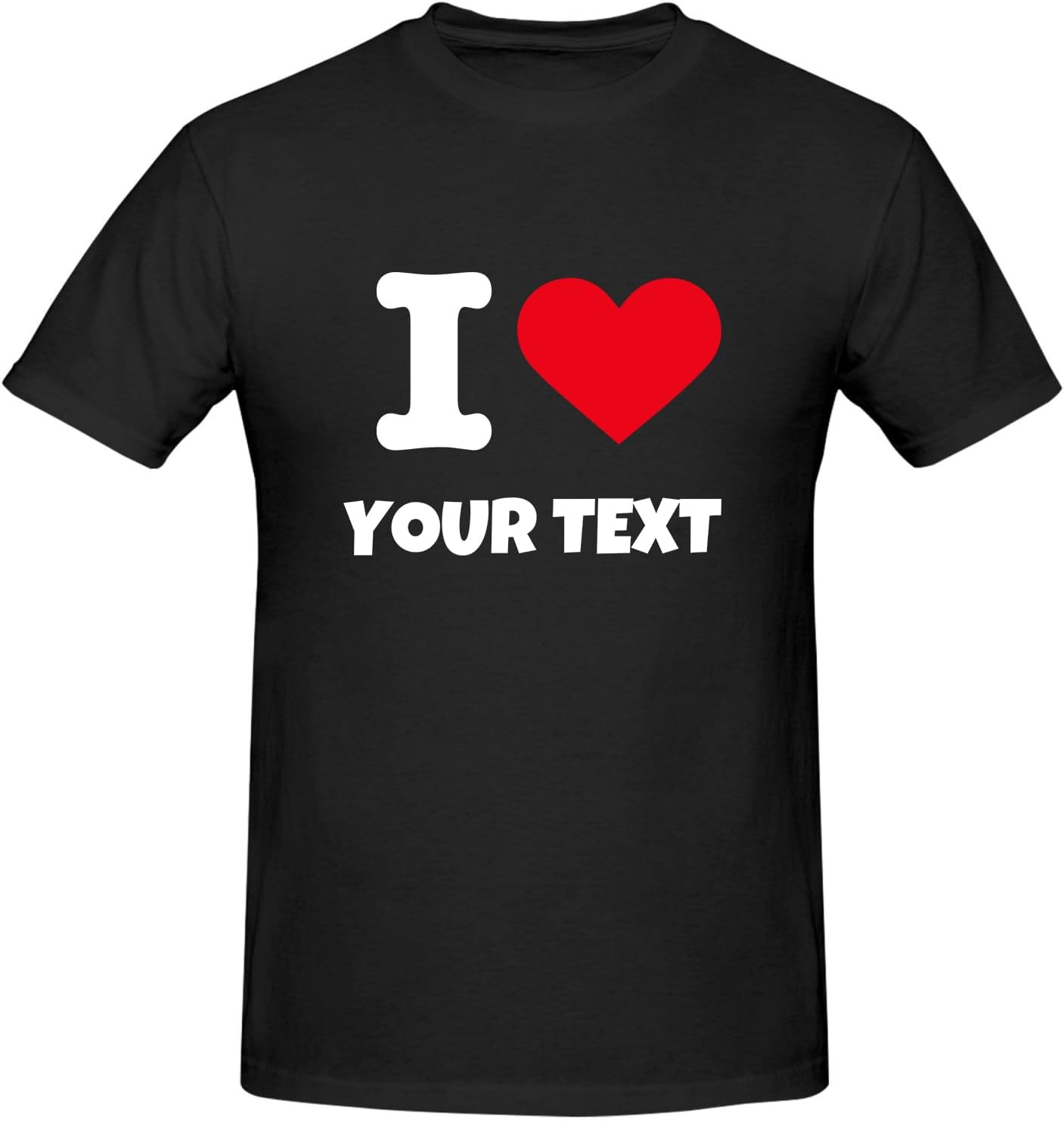 Custom t Shirts for Men I Heart Shirt Customize t-Shirt Personalized I Love t-Shirts