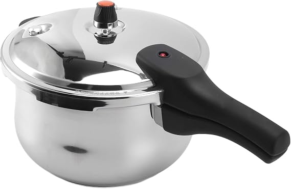 Luocute Stainless Steel Pressure Cooker, 7L 9L Induction Cookware Pots and Pans, 80KPA Stovetop Steam Pressure Cooker Electric Limit Valve for Home Fast Cooking (7L)