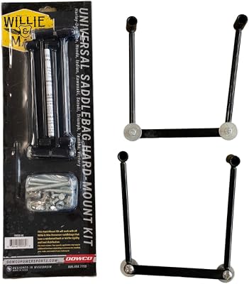 Dowco Willie & Max 58633-00 Motorcycle Saddlebag Hard Mount Kit: Steel, Universal. Handcrafted. Made in the USA.