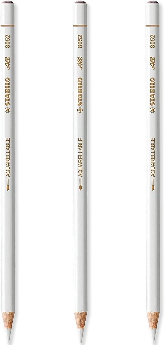 Stabilo All-STABILO Graphite Color Pencil - White 3-Pack
