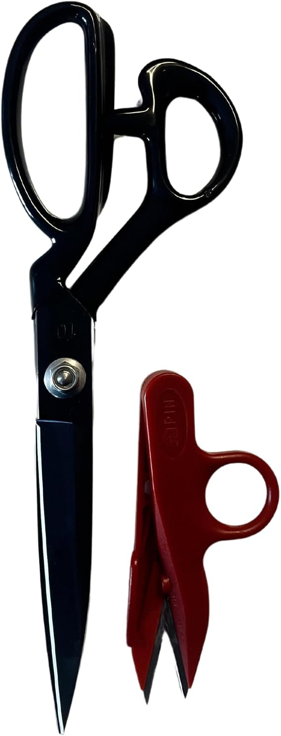 Professional Fabric Scissors 8'' & Small Scissors |2 Pcs Heavy Duty Sewing Scissor with High Carbon Steel Blade for Tailoring Crafts Industrial Strength Use