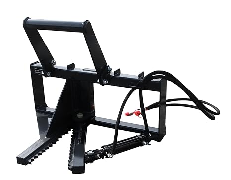 12" Tree Puller Tree Removal, 3000 PSI Hydraulic Cylinder Skid Steer Attachments for Gardening, Forestry, Farm or Land, fit for Bobcat for Cat for John Deere for Kubota for Case
