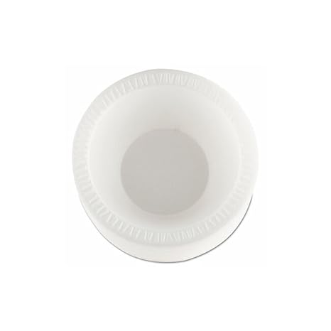 Dart 12BWWCR 10-12 oz White Unlaminated Foam Bowl (Case of 1000)