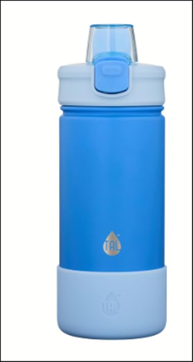 Push Stainless Steel Water Bottle, 1 Piece - Blue