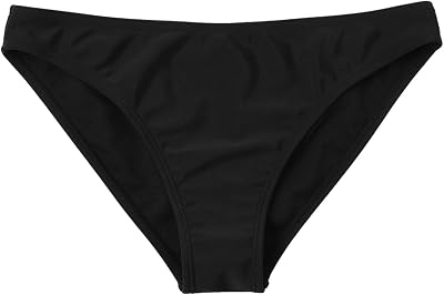 SHENHE Womens Bikini Bottom Low Waisted Solid Bathing Suit Hispter Swimsuit Bottom