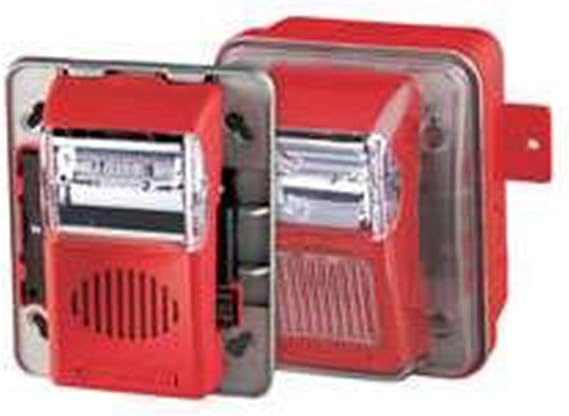 Gentex WGEC24-75WR 24VDC Outdoor Horn & Strobe Combination Kit - Red Faceplate
