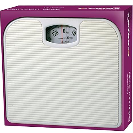130kg Bathroom Scale Weighing Body Weight Mechanical Home Lose Fat Dial White