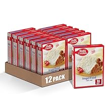 Betty Crocker Angel Food Cake Mix, Just Add Water, 16 oz (Pack of 12)