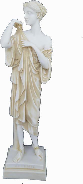 Estia Creations Artemis Sculpture Aged Statue Ancient Greek Goddess of Hunt Diana