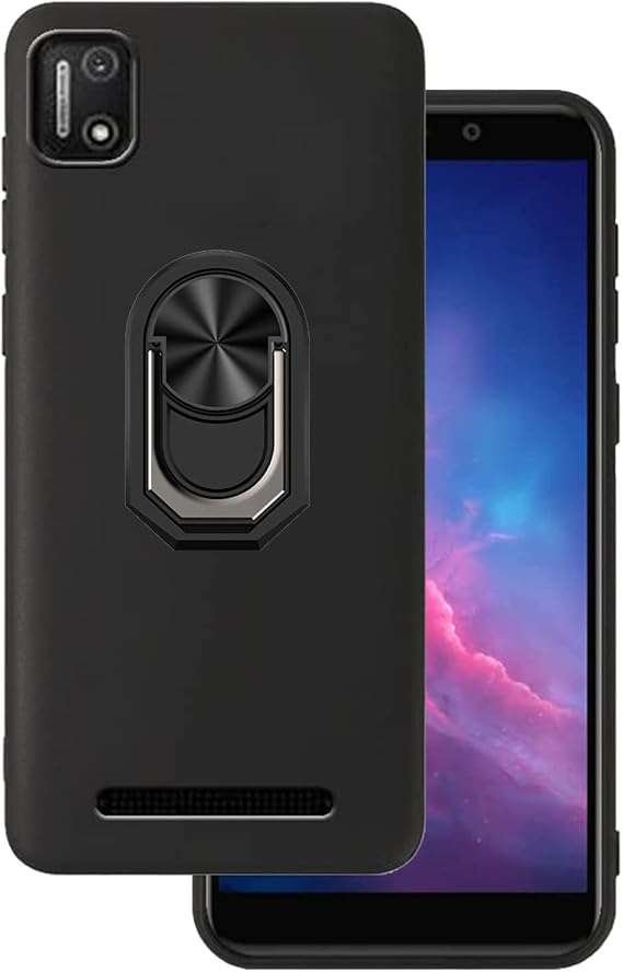 Case for Cloud Stratus C7,Stratus C7 Phone Case,360 Ring Shockproof Cover Soft TPU Rubber Slim with Kickstand [Magnetic Car Mount] Phone Case for Cloud Mobile Stratus C7 -Black