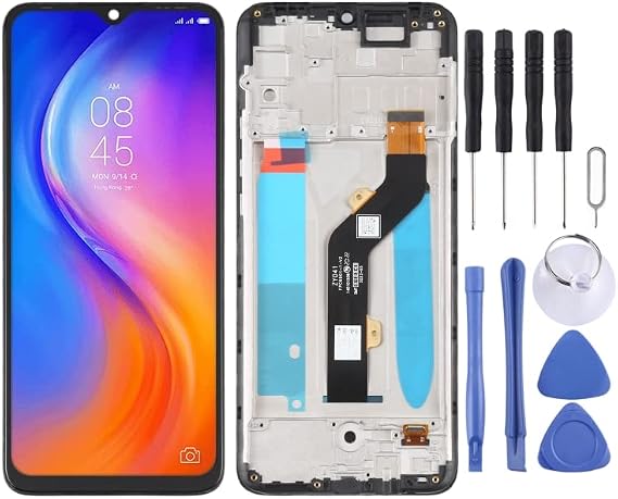 Mobile Phone LCD Display OEM LCD Screen for Tecno Spark 5 Air KD6a Digitizer Full Assembly with Frame Repair Part