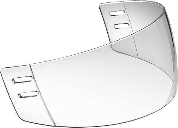 Copkim Straight Cut Hockey Helmet Clear Visor Vented Cut Anti Scratch Hockey Visor Inside Anti Fog Ice Hockey Helmet Shield Installation Clear Hockey Half Shield Visor