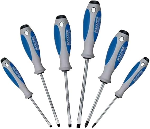 WITTE MAXX, Professional screwdriver set - 6 Pieces, Slotted and Phillips