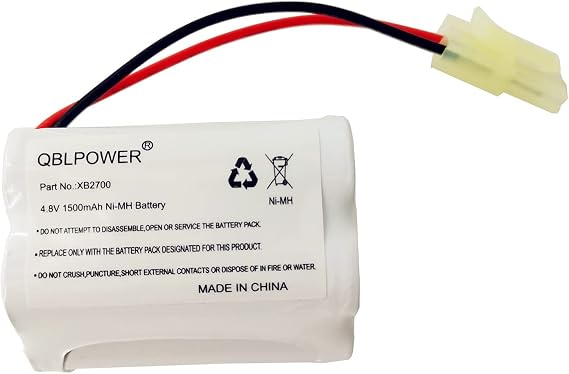 XB2700 V2700 V2700Z V2930 VAC-XB2700 Battery Replacement Ni-Mh 4.8V 1500mAh Compatible with Euro Pro Shark Vacuum Carpet and Carpet Sweeper(1 Pack)