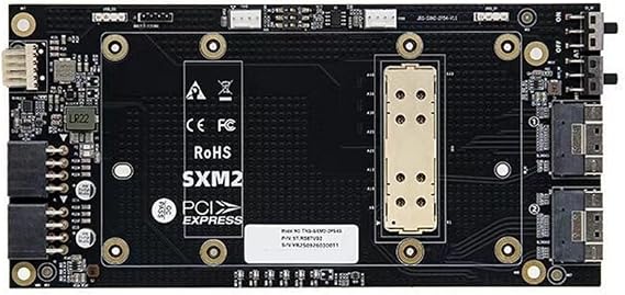 For External Graphics Card Compatible SlimSAS to SXM2 Adapter V100 SXM2 Single-Slot X16 Straight-Through Baseboard 8654 Interface